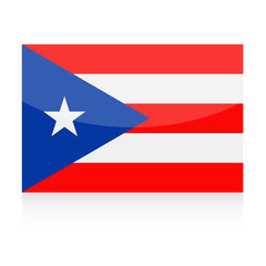 Puerto Rico Flag Vector Icon