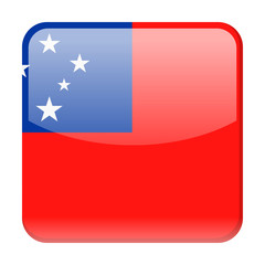 Samoa Flag Vector Square Icon
