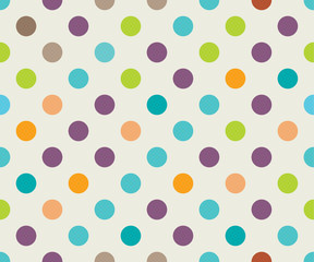 seamless abstract colorful dot vector patterns