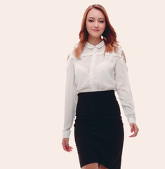 Fashionable portrait of beautiful young business woman