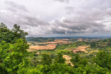 The Landscape in Tuscany is just beautiful with all those Vineyards where good Vines were born and the small Villages.