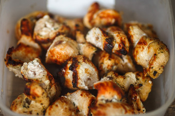 hot tasty barbecue, shashlik, kebab, skewer 