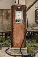 Historische zapfs ulen tankstelle