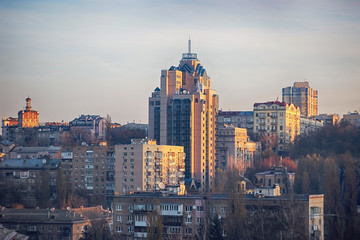 Fototapeta na wymiar The balconies of Soviet apartment buildings