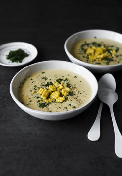 Corn chowder (Creamy corn soup)