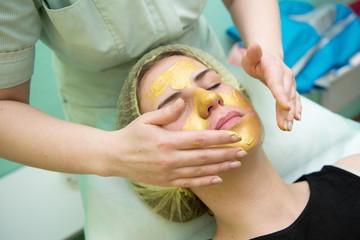 gold facial mask