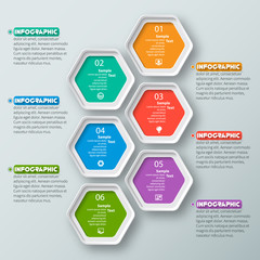 Abstract 3D Paper Infographics