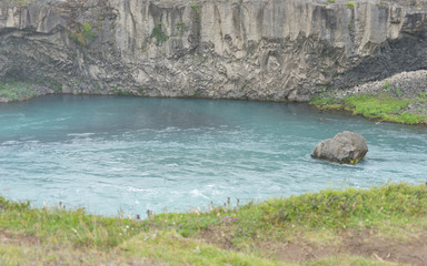 Landschaft rund um den Goðafoss - Wasserfall in Nord-Island
