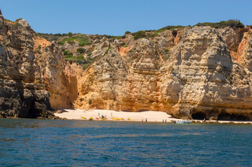 Cove in the south of Portugal, in Algarve