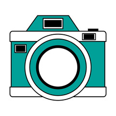 Photographic camera symbol vector illustration graphic design