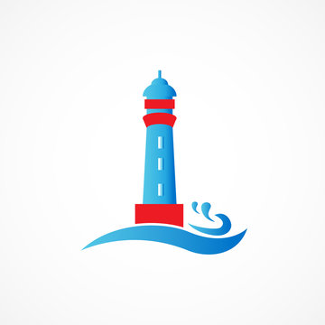 Lighthouse vector logo