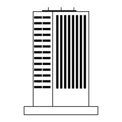 Pixelated building isolated vector illustration graphic design