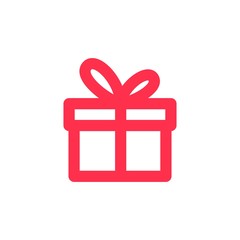 gift icon outline line logo vector download