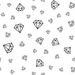 Vector seamless diamonds pattern.