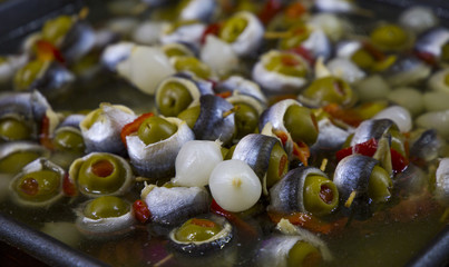Aceitunas con anchoas
