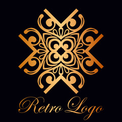 Vintage ornamental logo