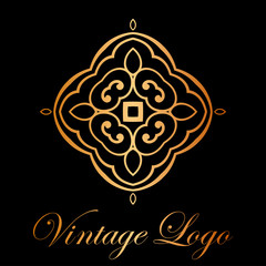 Vintage ornamental logo
