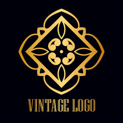 Vintage ornamental logo