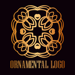 Vintage ornamental logo
