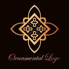 Vintage ornamental logo