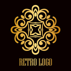 Vintage ornamental logo