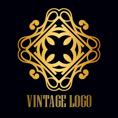 Vintage ornamental logo