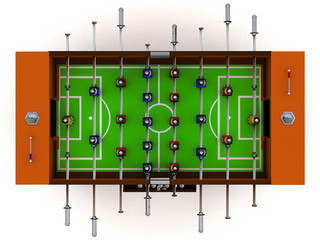 3D Illustration Of Football And Soccer Table Board Game Vector Isolated On White Background