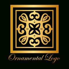 Vintage ornamental logo