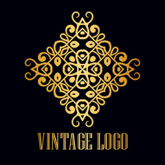 Vintage ornamental logo