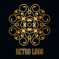 Vintage ornamental logo