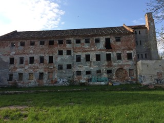 Fototapeta premium Ełk ruiny zamku i więzienia