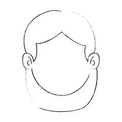 woman adult head avatar character