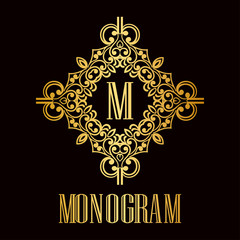 Vintage ornamental monogram