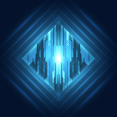 Vector Abstract futuristic high speed, Illustration high digital technology blue color