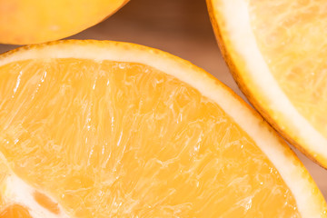 Fototapeta na wymiar Orange fruit. Orange on wood table
