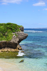 Naklejka premium 沖縄 浦添の海
