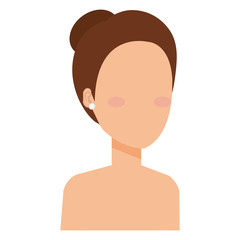 beautiful woman shirtless avatar character