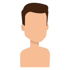 young man shirtless avatar character