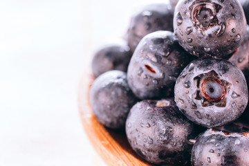 Blueberries isolated on white background