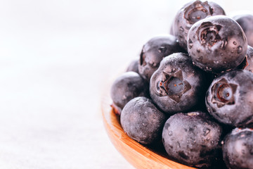 Blueberries isolated on white background