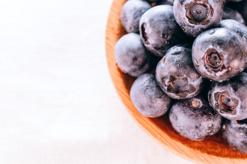 Blueberries isolated on white background