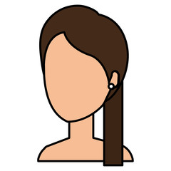 beautiful woman shirtless avatar character