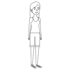 beautiful woman avatar character