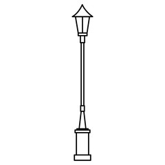 lanterns park isolated icon
