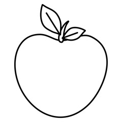 apple fresh fruit icon