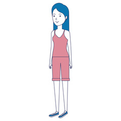 beautiful woman avatar character