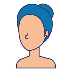 beautiful woman shirtless avatar character