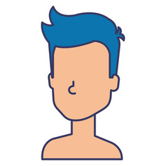 young man shirtless avatar character