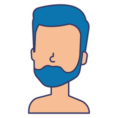 young man shirtless avatar character