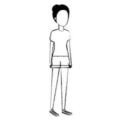 beautiful woman avatar character